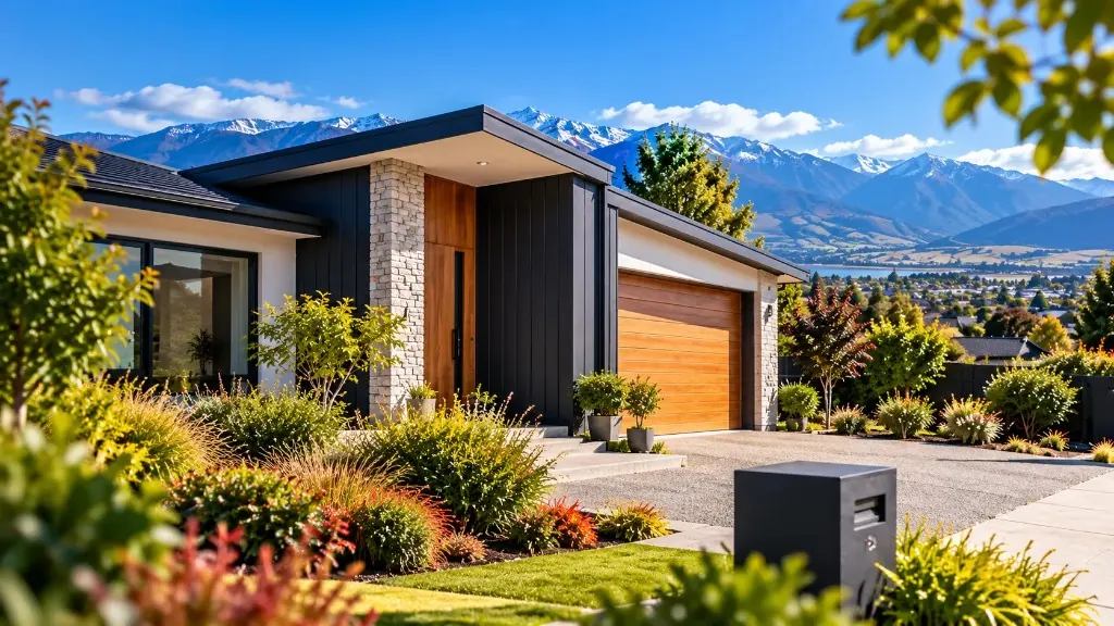Modern Canterbury home with mountain backdrop — Mainland Home Inspections