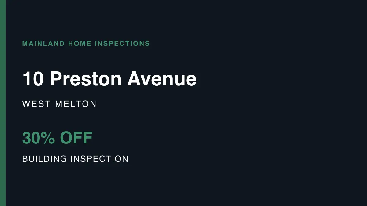 10 Preston Avenue, West Melton – pre-purchase building inspection
