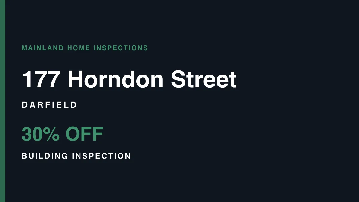 177 Horndon Street, Darfield – pre-purchase building inspection