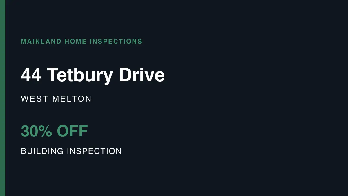 44 Tetbury Drive, West Melton – pre-purchase building inspection