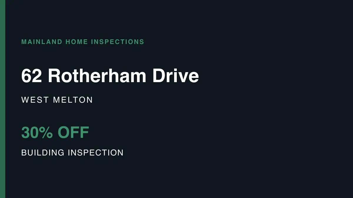 62 Rotherham Drive, West Melton – pre-purchase building inspection
