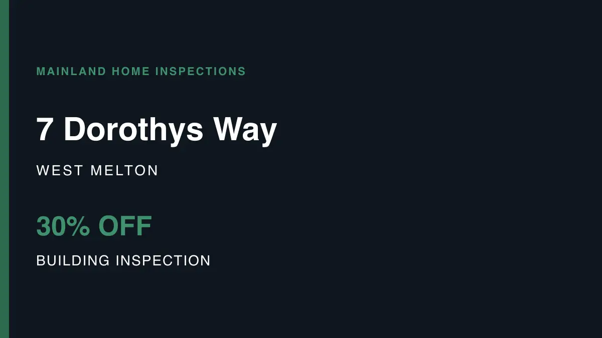 7 Dorothys Way, West Melton – pre-purchase building inspection