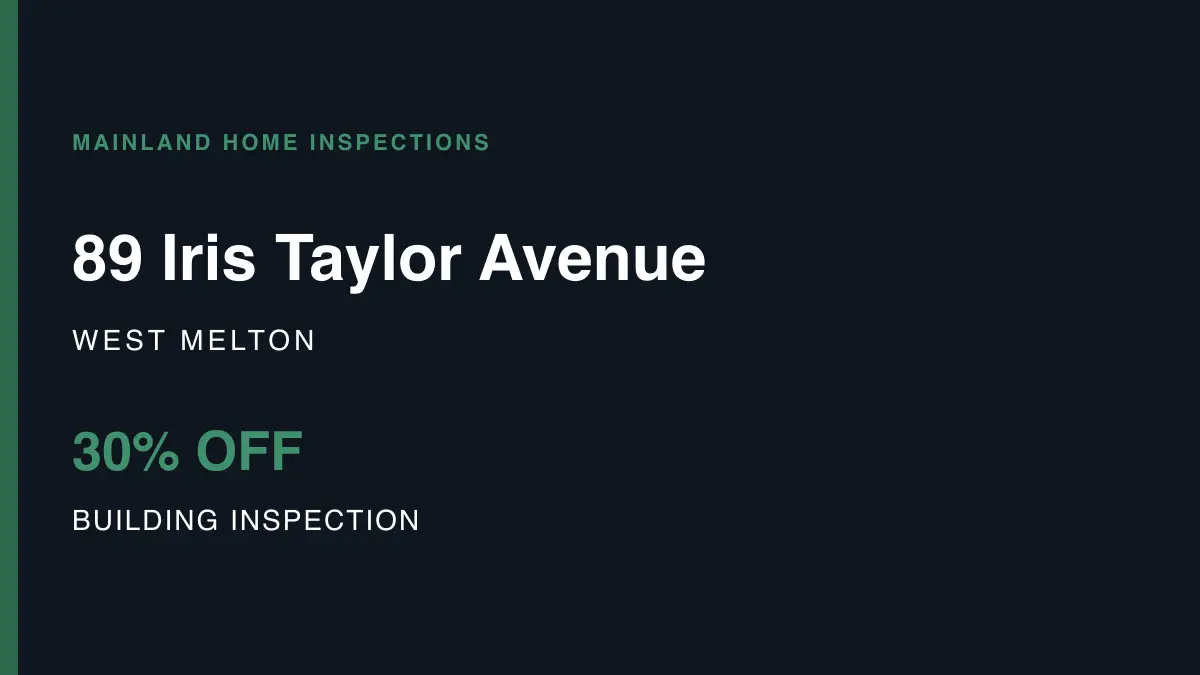 89 Iris Taylor Avenue, West Melton – pre-purchase building inspection